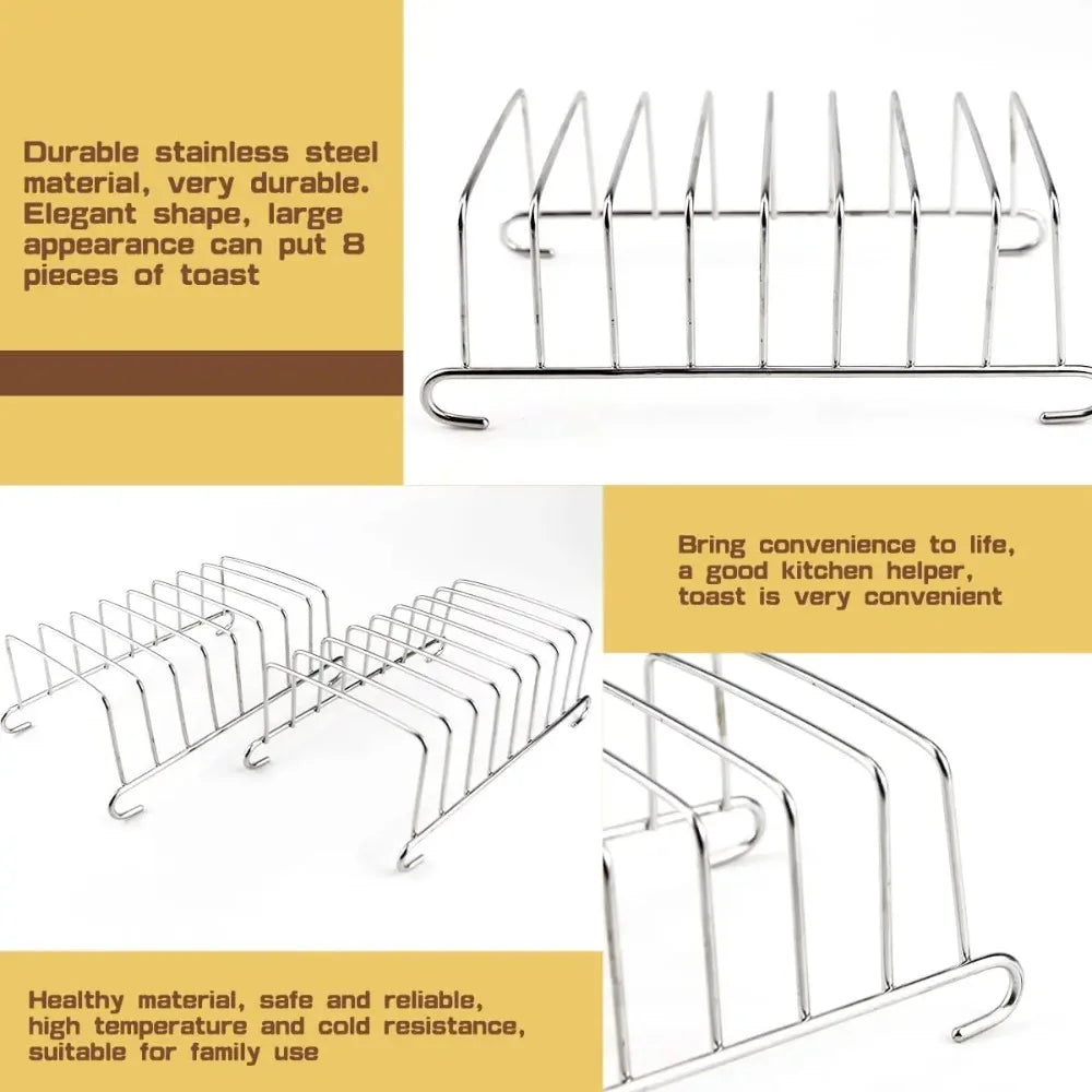 Stainless Steel Bread & Plate Rack – Cooling Grid for Air Fryer & Oven