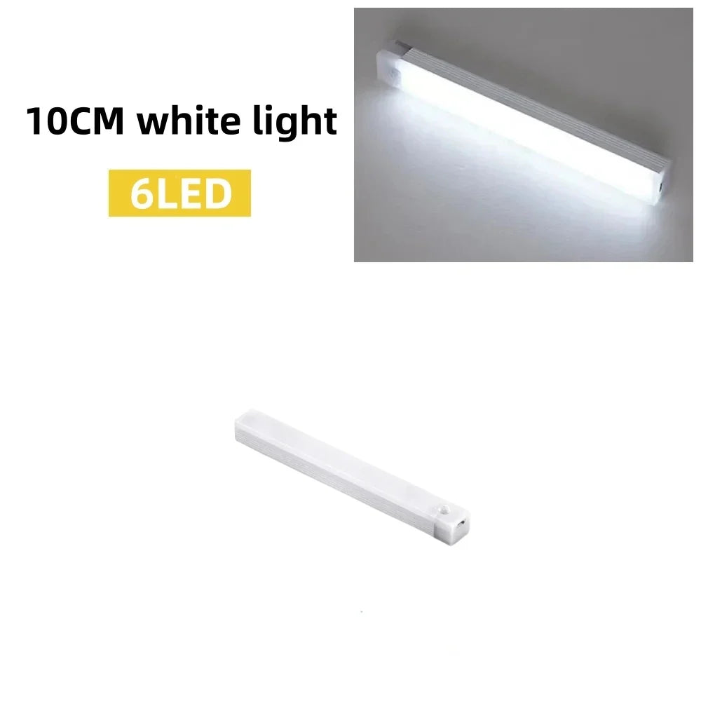 LED Motion Sensor Light Bar – Wireless USB-C Rechargeable Cabinet & Wardrobe Lamp