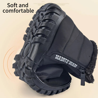 Waterproof Fur-Lined Snow Boots – Unisex Winter Ankle Boots