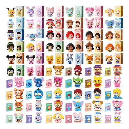 Disney Mini Building Blocks - Cute Character Micro Brick Figure Toy