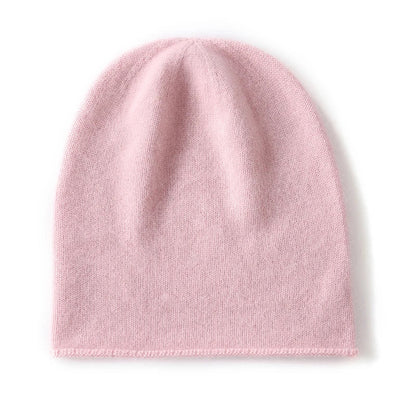 100% Cashmere Knit Beanie – Luxury Winter Hat for Women & Men