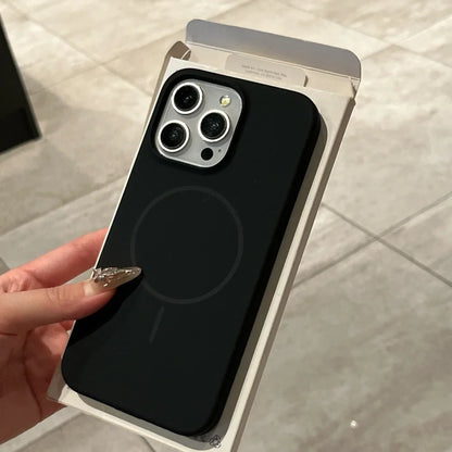 Luxury Liquid Silicone iPhone Case – MagSafe Compatible | iPhone 11–16 Series