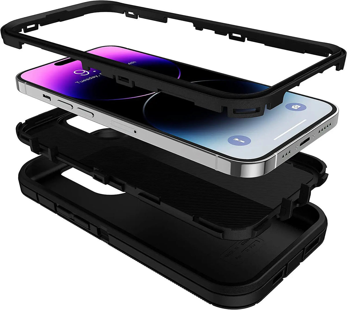 Heavy Duty Armor Shockproof Case for iPhone 16 15 14 13 12 11 Pro Max XR XS