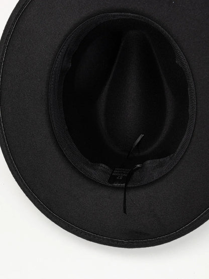 Wide Brim Wool Fedora Hat – Unisex Jazz Panama Hat