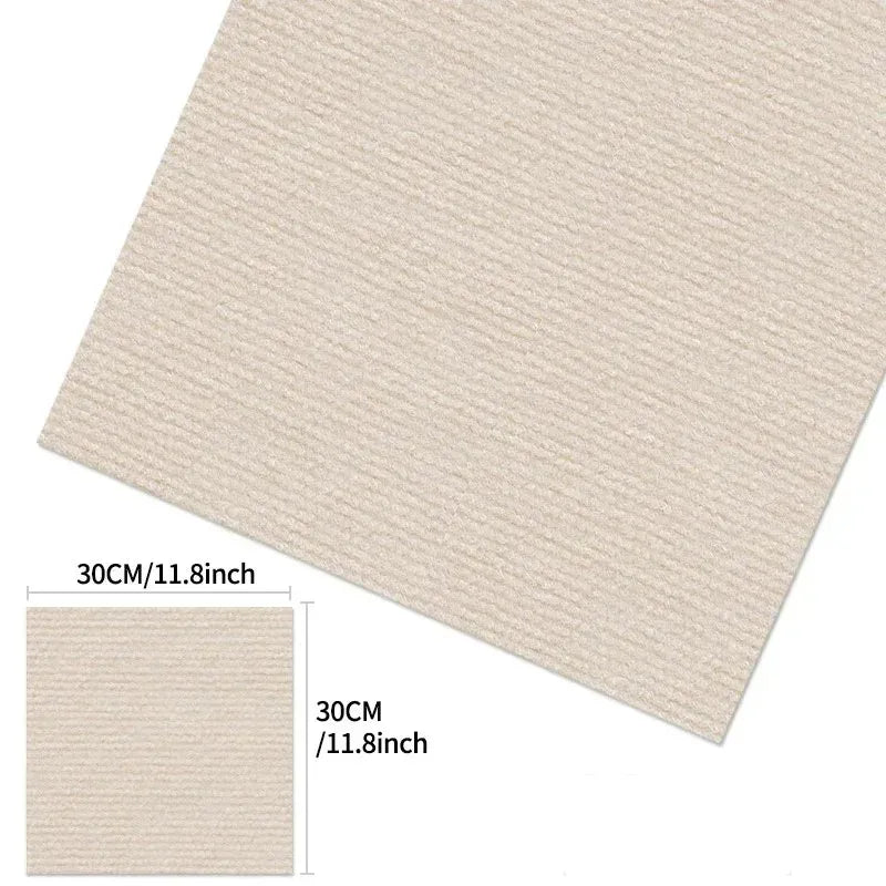 Peel and Stick Carpet Tiles – Self-Adhesive Square Floor Rug Mats