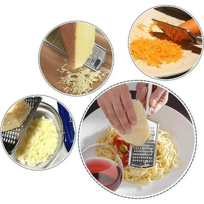 Stainless Steel Handheld Cheese Grater – Multi-Purpose Kitchen Tool