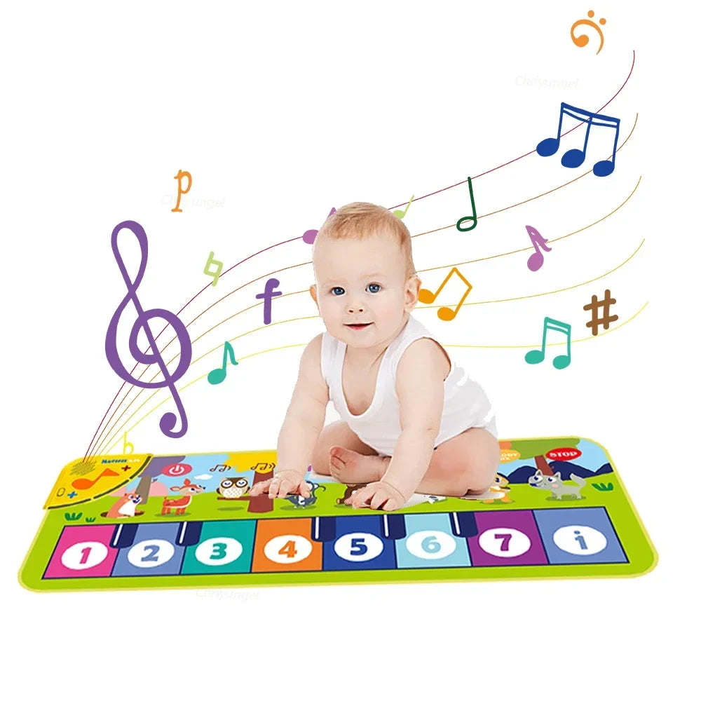 Kids Piano Mat – Musical Floor Keyboard with Animal Design 80cm