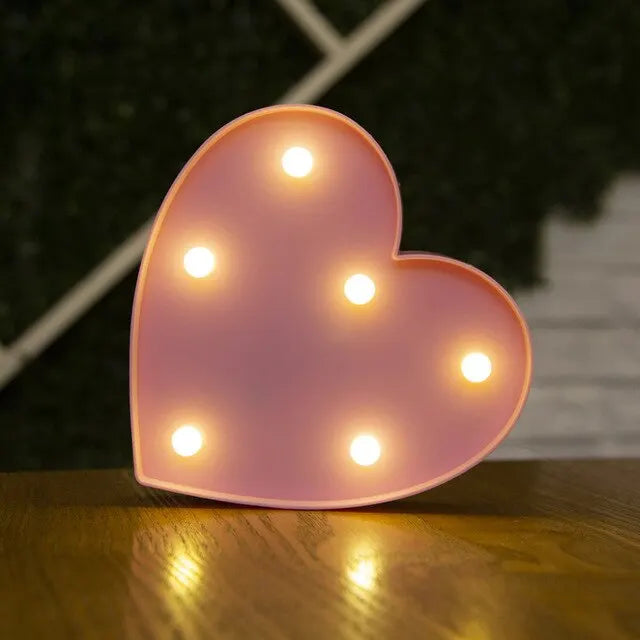 LED Marquee Letter & Number Light – Alphabet Night Lamp