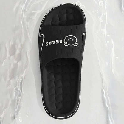 Cute Bear EVA Slippers – Non-Slip Soft Sole House Sandals for Women