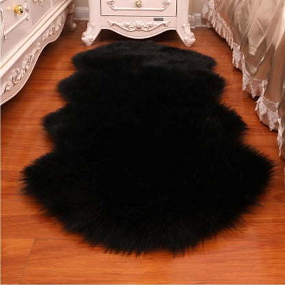 Faux Sheepskin Shaggy Rug – Fluffy Soft Area Mat for Bedroom