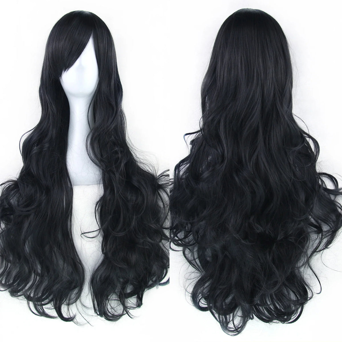 Long Curly Cosplay Wig – Synthetic Party Wig for Women