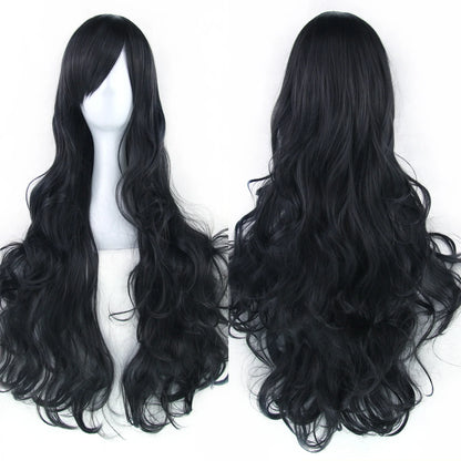 Long Curly Cosplay Wig – Synthetic Party Wig for Women