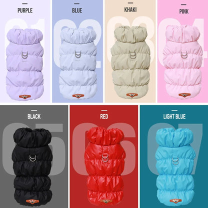 Padded Dog Puffer Coat – Winter Jacket for Small & Medium Dogs