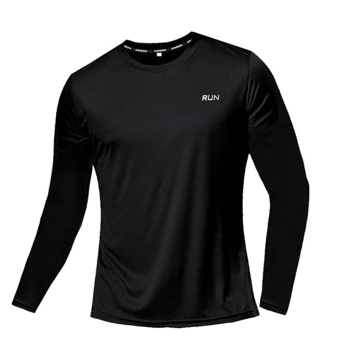 Men's Quick Dry Long Sleeve Gym Shirt – Running & Fitness Top
