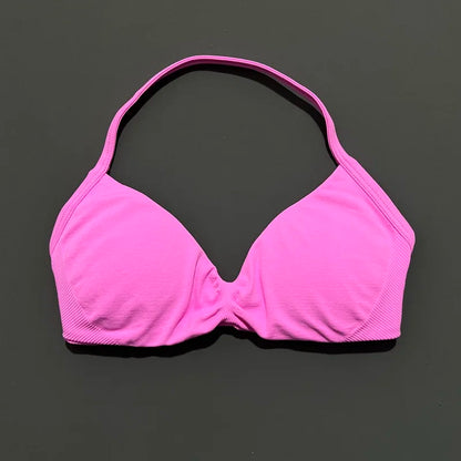 Women's Strappy Sports Bra – Padded Push-Up Gym Top