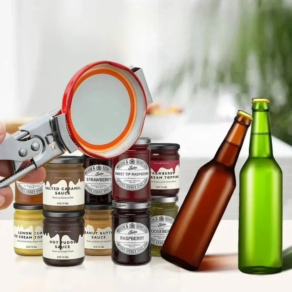 Adjustable Jar & Can Opener – Heavy Duty Stainless Steel Multi-Function