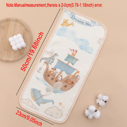 Baby Muslin Burp Cloth & Face Towel – 6-Layer Cotton Gauze