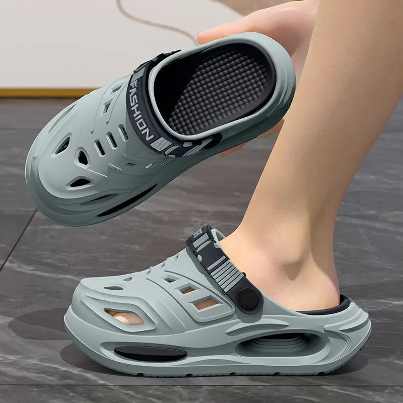 Men's Platform Clog Sandals Arch Support Non-Slip Thick Sole