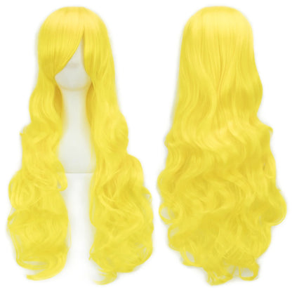 Long Curly Cosplay Wig – Synthetic Party Wig for Women