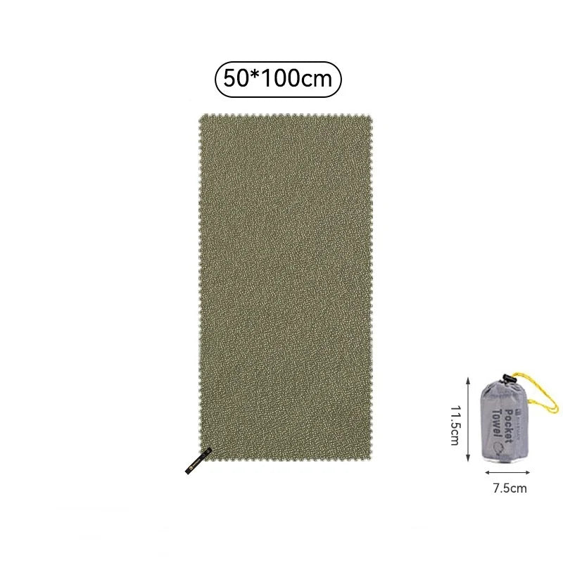 Quick-Dry Microfiber Travel Towel – Camping, Gym & Sports