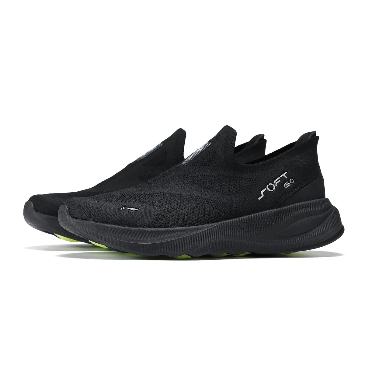 Slip-On Walking Shoes – Li-Ning Soft Go 2 Men's Knit Sneakers