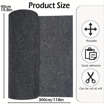 Peel & Stick Floor Mat – Self-Adhesive Water-Absorbent Carpet Runner 40x300cm