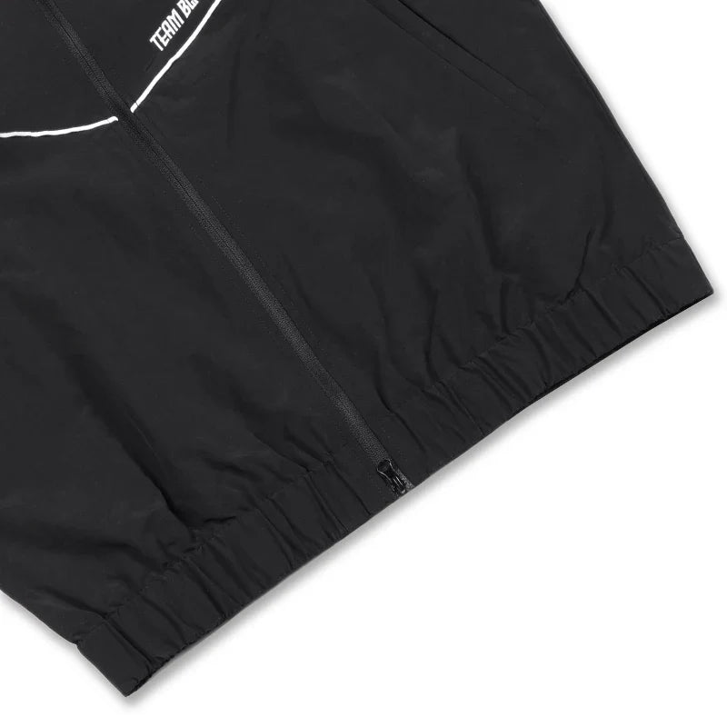 Unisex Windbreaker Track Jacket | Loose Fit Sports Coat