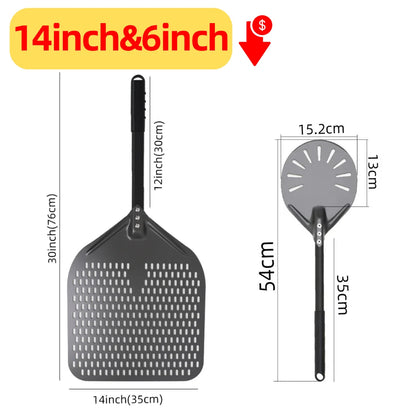 Aluminum Pizza Peel – Hard Anodized Bread Paddle for Oven Baking