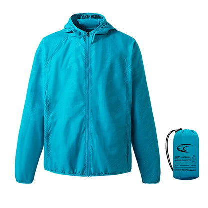 Waterproof Rain Jacket – Unisex Packable Hooded Outdoor Jacket for Camping, Fishing & Hiking