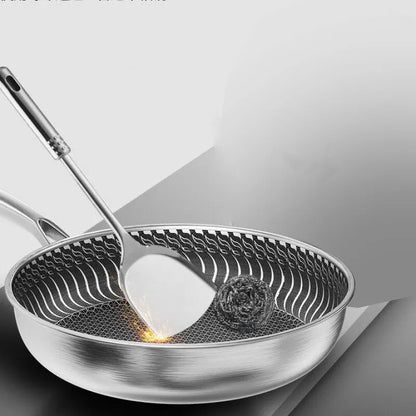 Tri-Ply 316 Stainless Steel Honeycomb Frying Pan – All Stovetop Compatible