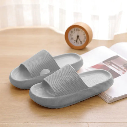 Thick Platform Cloud Slides – EVA Pillow Sole Slippers