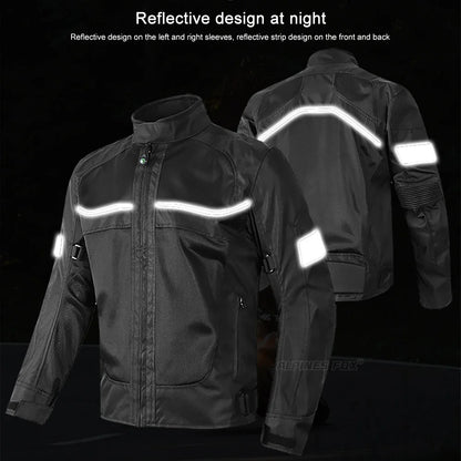 Vemar Men's Motorcycle Jacket – Mesh Motocross Protective Riding Coat