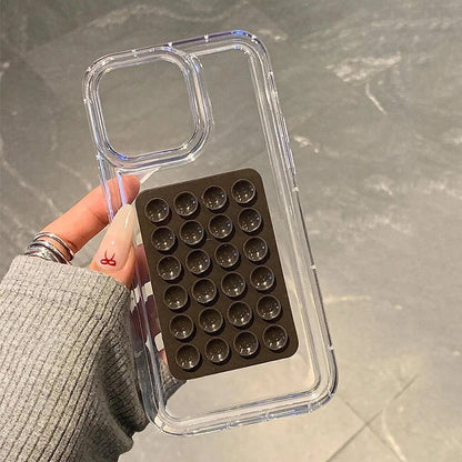 Transparent Airbag iPhone Case – 3D Suction Cup Drop Protection