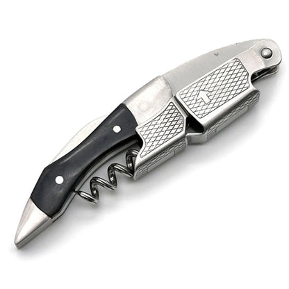 Double Hinged Wine Opener Corkscrew – Bartender Waiter Key