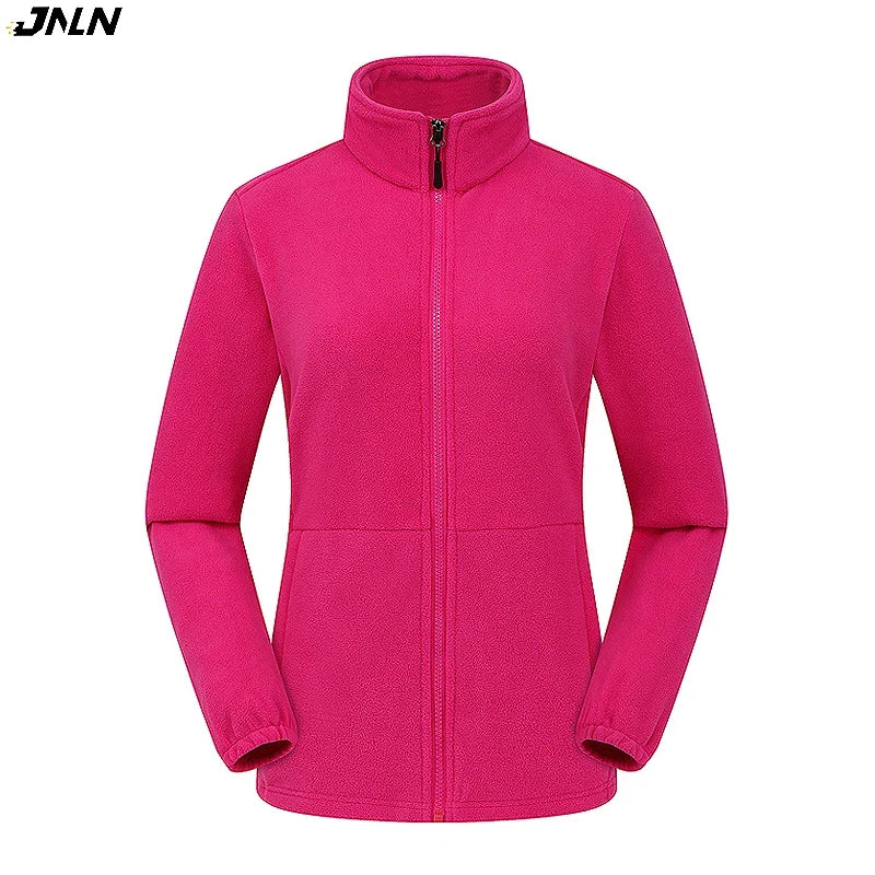 Women's Polar Fleece Jacket – Windproof Thermal Outdoor Coat