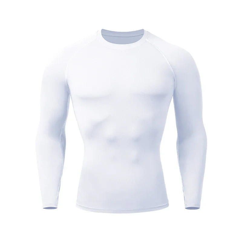 Men's Compression Shirt – Long Sleeve Rashguard for Gym & Sports
