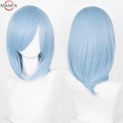 Anime Cosplay Wig - 40cm Medium Straight Wig with Bangs