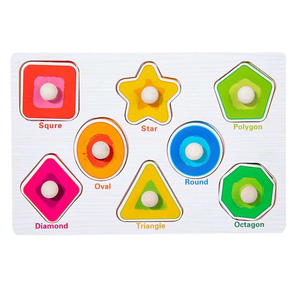 Wooden Peg Puzzle for Kids – Montessori Educational Toy