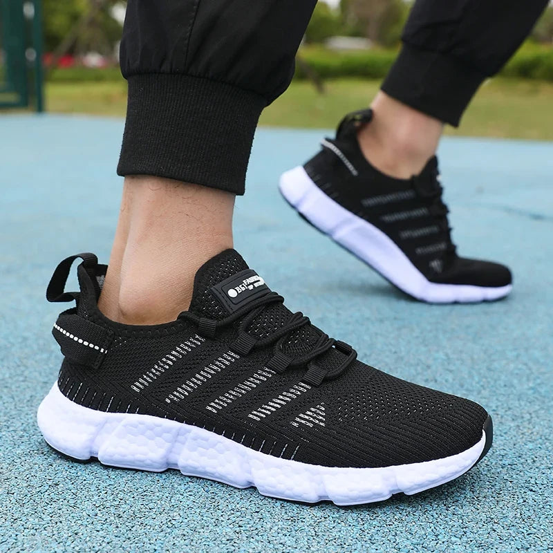 Men's Mesh Breathable Sneakers – Lightweight Casual Running Shoes