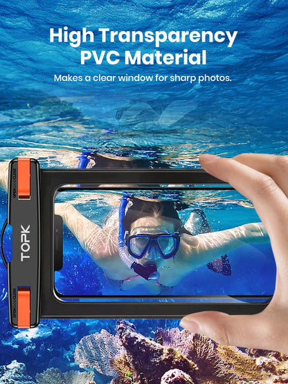 IPX8 Waterproof Phone Case Dry Bag with Lanyard – Universal Fit up to 7.0"