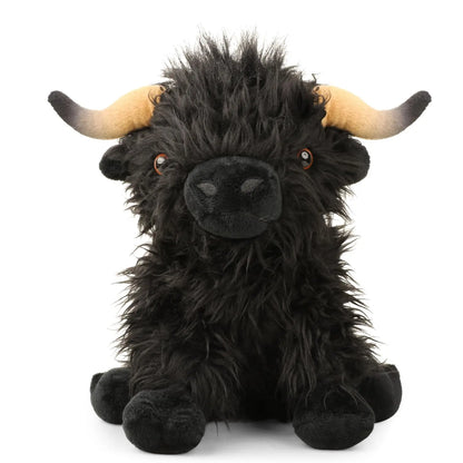 Highland Cow Stuffed Animal Plush Toy – Soft Kawaii Gift