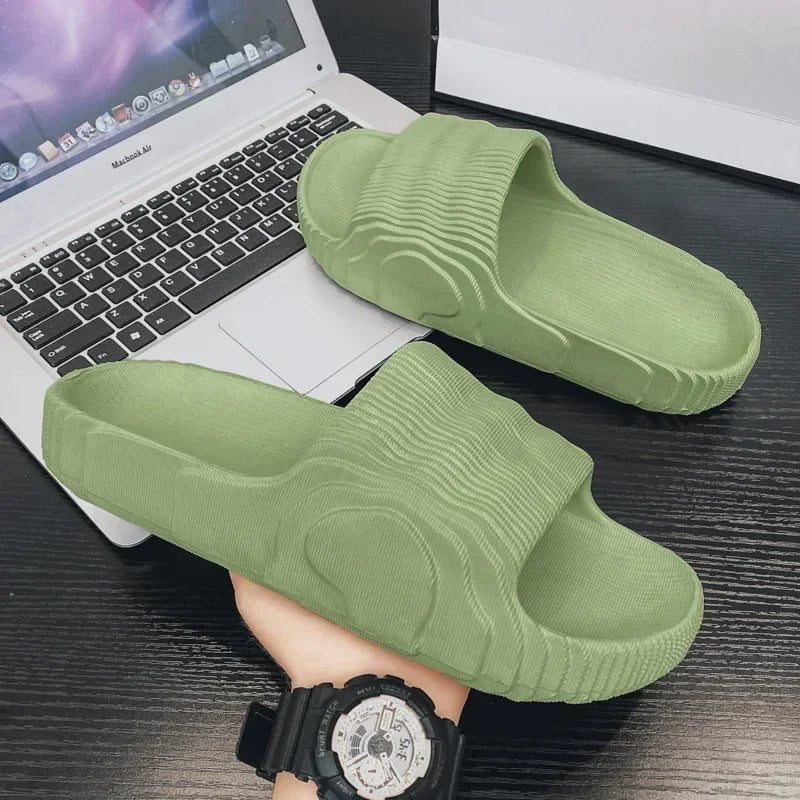 Soft EVA Slide Slippers – Non-Slip Indoor Bathroom Sandals for Men & Women
