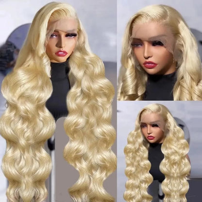 613 Blonde Body Wave Lace Front Wig – 13x4 & 13x6 HD Lace Human Hair