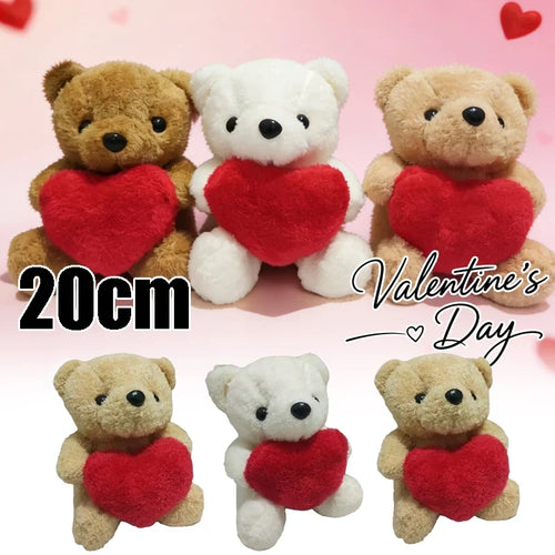 Heart Teddy Bear Plush Stuffed Animal – Valentine's & Christmas Gift