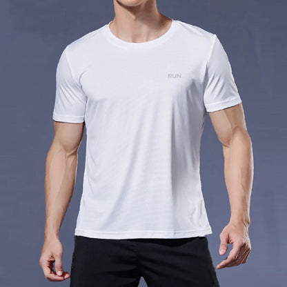 Men's Quick-Dry Gym T-Shirt – Slim Fit Running & Fitness Top