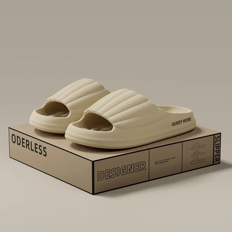 Thick Sole Slide Slippers – Soft Bouncy Comfort Anti-Slip Sandals for Men