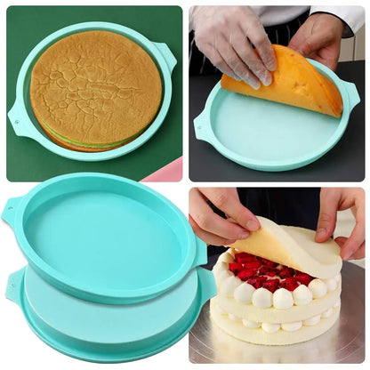 Round Silicone Cake Mold – Layer Cake & Chocolate Mousse Baking Pan