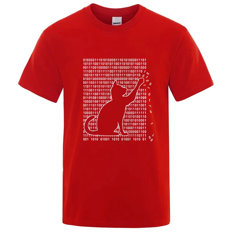Cool Cat Graphic T Shirt Funny Cotton Blend Tee