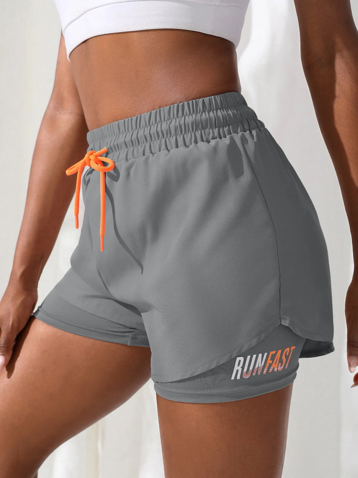 Women's 2-in-1 Running Shorts – High Waist Yoga Workout Shorts