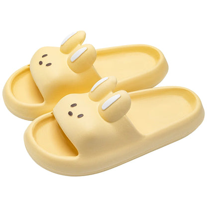 Rabbit Pillow Slippers – Thick Sole Cloud Slides for Women & Men
